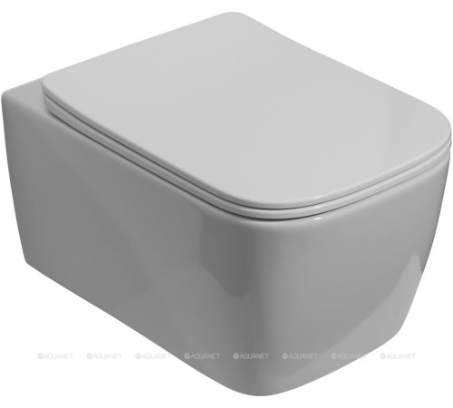 Унитаз подвесной Aquanet Trend W безободковый с сиденьем 495x350x260 мм LX-1148