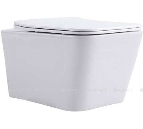 Унитаз подвесной Aquanet Trend W безободковый с сиденьем 495x350x260 мм LX-1148