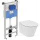 Комплект инсталляция Ideal Standard ProSys и унитаз Connect Air AquaBlade с сиденьем микролифт E212101