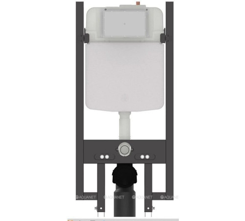 Комплект Jacob Delafon Bastille 360 унитаз подвесной с сиденьем и инсталляция с клавишей хром Set-Bastille360-CP