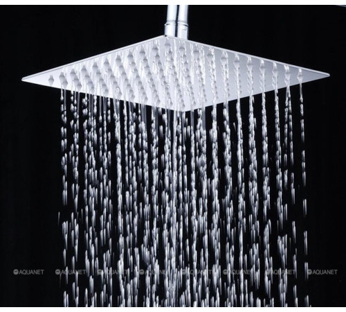 Верхний душ Aquanet Passion S 400х400 мм квадратный нержавеющая сталь AF301-84-SXL