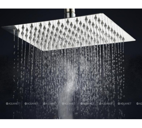 Верхний душ Aquanet Passion S 400х400 мм квадратный нержавеющая сталь AF301-84-SXL