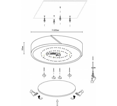 Накладной светильник Velante Velante 445-667-01