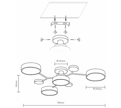 Потолочная люстра Velante Velante 446-007-04