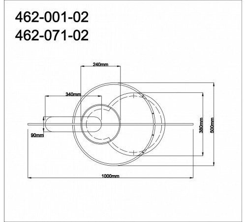 Накладной светильник Velante 462 462-001-02