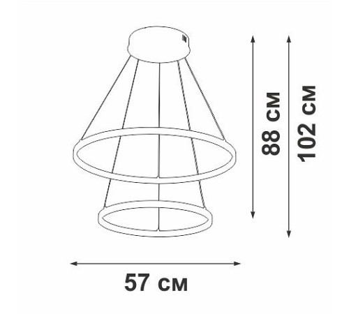 Подвесной светильник Vitaluce V2691DT V2691DT-0/2S