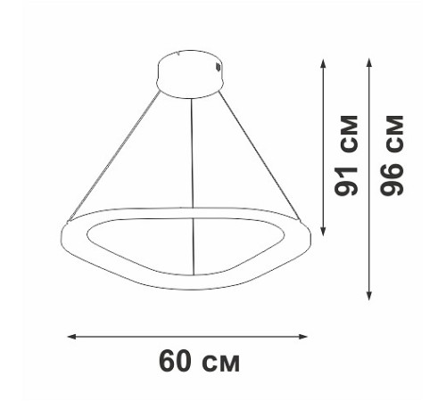 Подвесной светильник Vitaluce V2692 V2692-1/1S