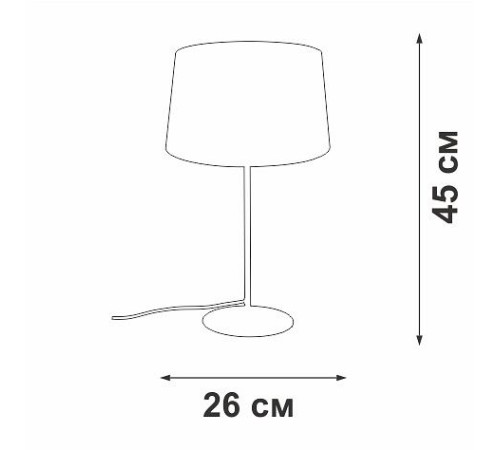 Настольная лампа декоративная Vitaluce V2718 V2718-1/1L