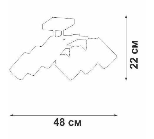Люстра на штанге Vitaluce V2833 V2833-1/6PL
