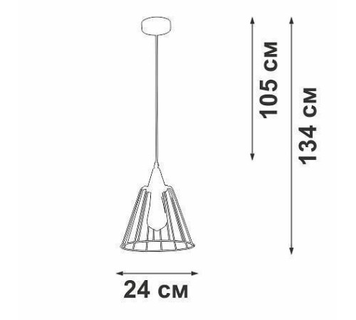 Подвесной светильник Vitaluce V2848 V2848-0/1S