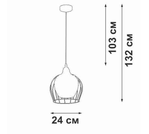 Подвесной светильник Vitaluce V2859 V2859-1/1S