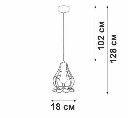 Подвесной светильник Vitaluce V2868 V2868-1/1S