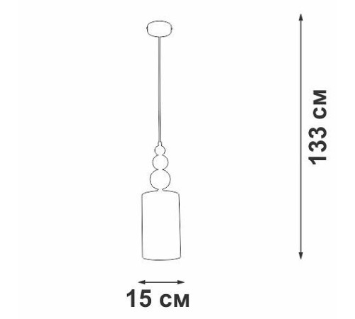 Подвесной светильник Vitaluce V2995 V2995-0/1S
