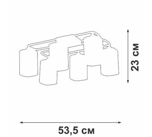 Потолочная люстра Vitaluce V3092 V3092-1/6PL