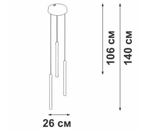 Подвесной светильник Vitaluce V3849DT V3849DT-8/3S