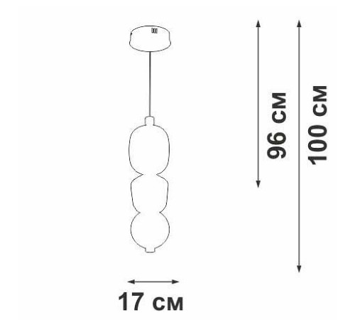 Подвесной светильник Vitaluce V3894 V3894-8/1S