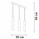 Подвесной светильник Vitaluce V4641 V4641-2/3S