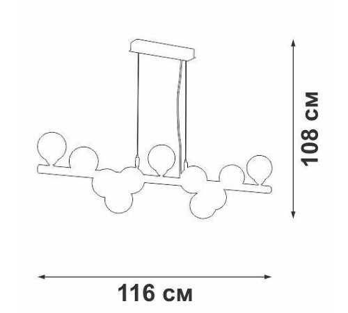 Подвесная люстра Vitaluce V49860 V49860-8/11S