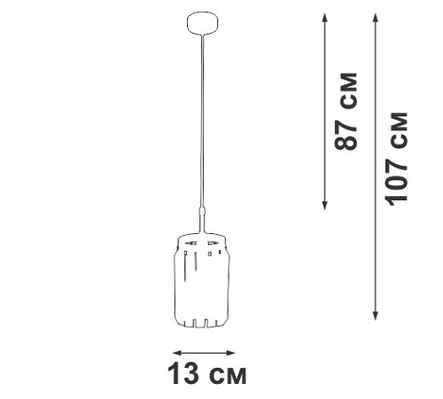 Подвесной светильник Vitaluce V5151-9/1S