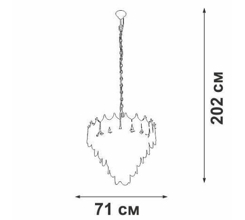 Подвесная люстра Vitaluce V5813 17 ламп V5813-8/17