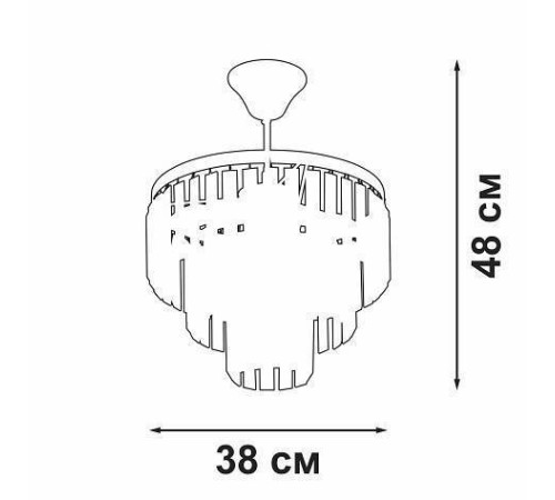 Люстра на штанге Vitaluce V5825 V5825-8/4PL