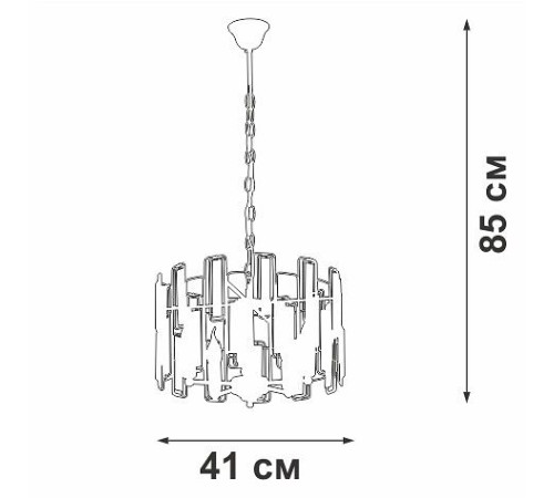 Подвесная люстра Vitaluce V5830 V5830-1/5