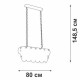 Подвесная люстра Vitaluce V58340 18 ламп V58340-8/18