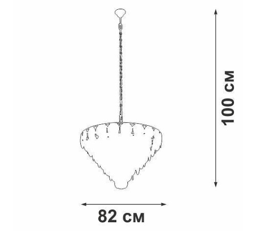 Подвесная люстра Vitaluce V58340 V58340-8/25