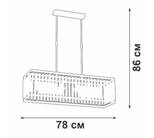 Люстра на штанге Vitaluce V5881 V5881-8/6PL