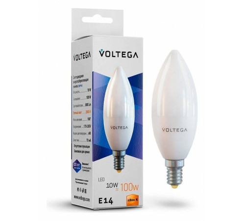 Лампа светодиодная Voltega Candle 10W 7064