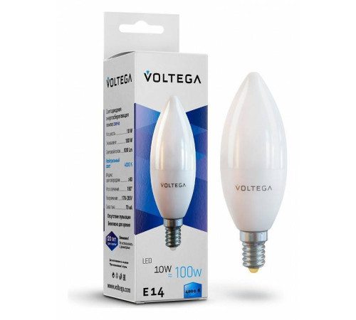Лампа светодиодная Voltega Candle 10W 7065