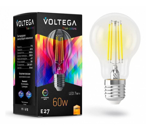 Лампа светодиодная Voltega General purpose bulb E27 7W High CRI 7154