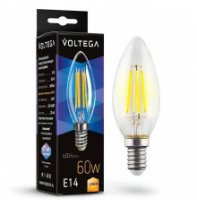 Лампа светодиодная Voltega Candle 6W E14 6Вт 2700K 7197