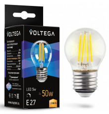 Лампа светодиодная Voltega Globe dim 5W E27 5Вт 2700K 7201