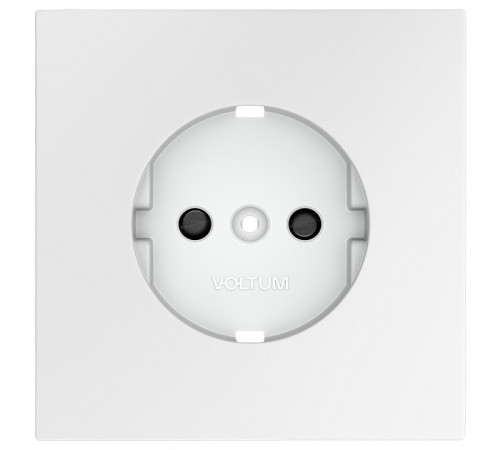 Накладка для розетки с заземлением и со шторками Voltum S70 VLS000702