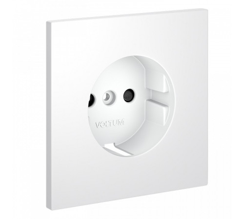 Накладка для розетки с заземлением и со шторками Voltum S70 VLS000702