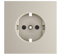 Накладка для розетки с заземлением и со шторками Voltum S70 VLS000703