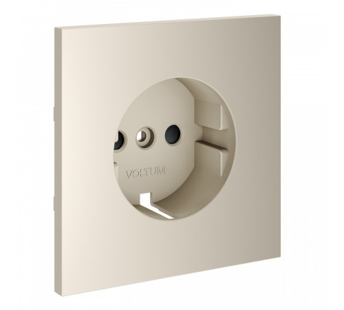 Накладка для розетки с заземлением и со шторками Voltum S70 VLS000703