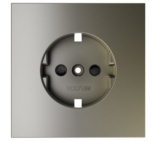 Накладка для розетки с заземлением и со шторками Voltum S70 VLS000704