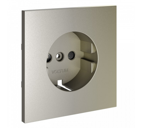 Накладка для розетки с заземлением и со шторками Voltum S70 VLS000704