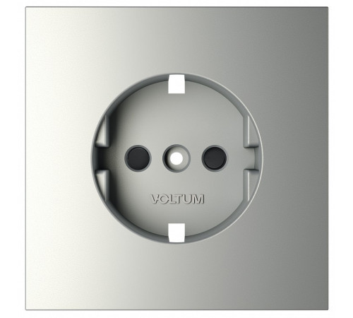 Накладка для розетки с заземлением и со шторками Voltum S70 VLS000705