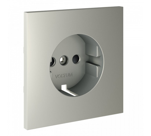 Накладка для розетки с заземлением и со шторками Voltum S70 VLS000705