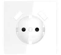 Накладка для розетки с заземлением и со шторками и 2хUSB type A Voltum S70 VLS000901