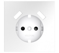 Накладка для розетки с заземлением и со шторками и 2хUSB type A Voltum S70 VLS000902