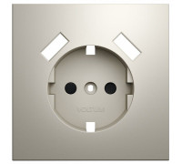 Накладка для розетки с заземлением и со шторками и 2хUSB type A Voltum S70 VLS000903