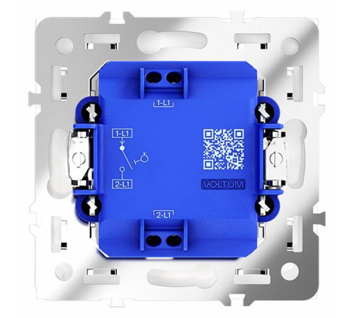 Выключатель одноклавишный без рамки Voltum S70 VLS010601