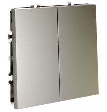Переключатель перекрестный двухклавишный без рамки Voltum S70 VLS020504