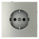 Розетка с заземлением, без рамки Voltum S70 VLS040105