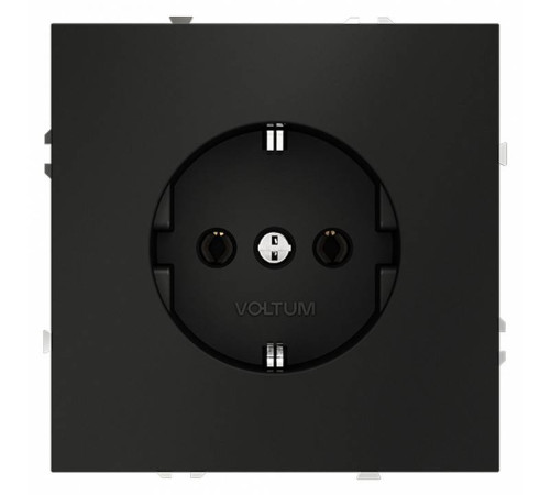 Розетка с заземлением, без рамки Voltum S70 VLS040108