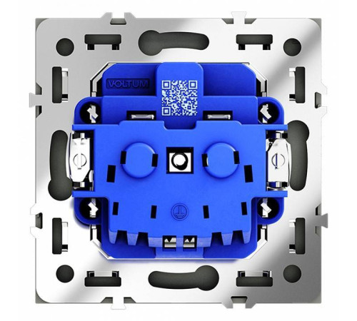 Розетка с заземлением, без рамки Voltum S70 VLS040108